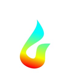 vector illustration of a green leaf