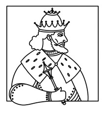 King Danylo of Halych Portrait Sketch