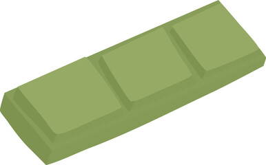 Matcha green tea Chocolate bar dessert food illustration