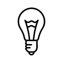 Obraz premium Icon of a Light Bulb 