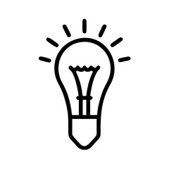 Icon of a Light Bulb	
