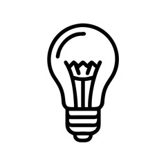 Obraz premium Icon of a Light Bulb 