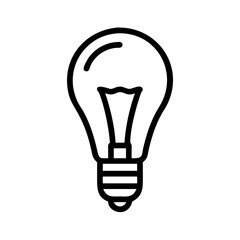 Obraz premium Icon of a Light Bulb 