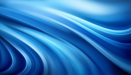 Fototapeta premium Blue Curve Shapes Soft Defocused Blurred Motion Abstract Background