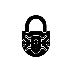 creative details Encryption lock icon Vector Illustration 