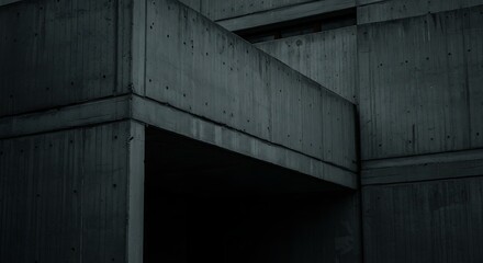 Fototapeta premium Brutalist Concrete Architecture