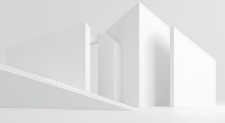 Abstract White Building Architecture