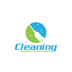 Cleaning Creative Concept Logo Design Template