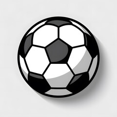 Obraz premium Classic Soccer Ball Design: A Black and White Icon