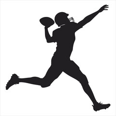A football or soccer player throwing ball