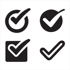Check mark icon vector illustration