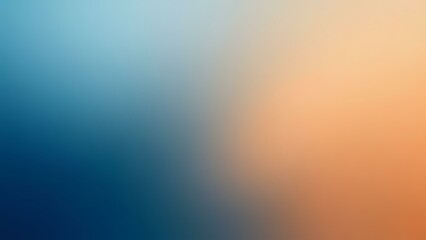 Obraz premium Gradient blur of deep ocean blue and soft clay brown. Natural, modern, and grounded in elegance