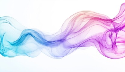 Abstract colorful smoke wave design.
