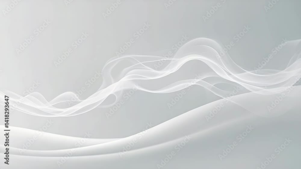 Canvas Prints abstract soft smoke wave against background - motion graphic design
