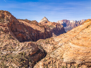 Zion National Park is a national park of the United States located in southwestern Utah. The park has a unique geography and a variety of life zones that allow for unusual plant and animal diversity
