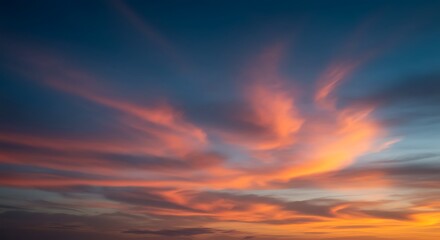 Orange and Blue Cloudscape
