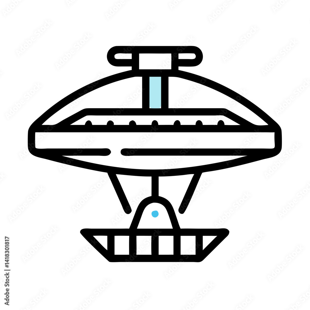 Poster minimalist retro pong game interface in cyan tones