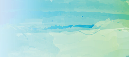 Turquoise Watercolor soft gradient abstract background or backdrop texture for posters, banners, card, cover, flyer, brochure and social media ads