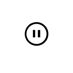 vector icon of a pause button