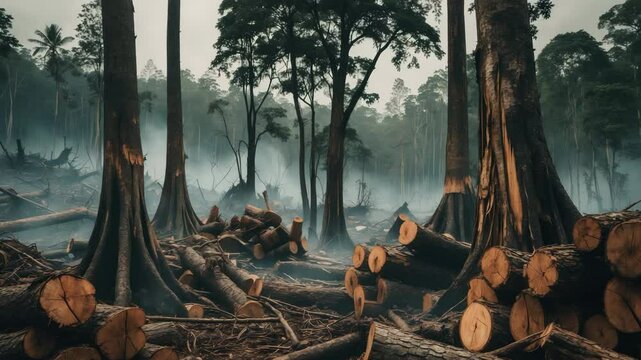 Illegal Logging and Forest Destruction: Cutting Trees and Ecological Concerns