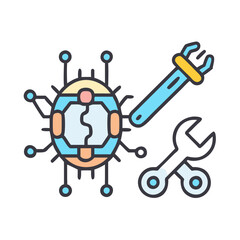 Computer Repair Services: Motherboard, Spanner and Wrench Tools