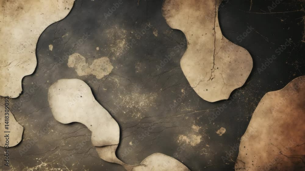 Aufkleber dust and scratches on dark surface with abstract background and texture layer for video editing