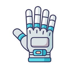 Cartoon astronaut glove for protection in space travels