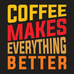 Fototapeta premium typography unique coffee love sticker design and t-shirt