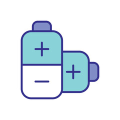 Batteries icon vector stock illustration