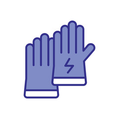 Gloves icon vector stock illustration