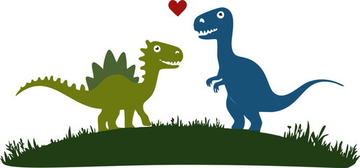 Colored Dinosaur