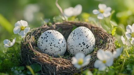 Obraz premium Bright spring egg decor