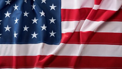 american flag textile close up