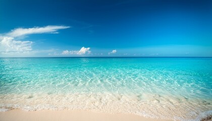 Obraz premium Tropical beach water with crystal clear water on beach background