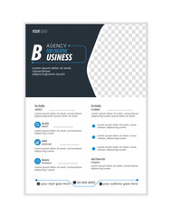 Corporate Business Flyer A4 Template – Modern Proposal, Abstract Promotion, Editable Creative Design Vector