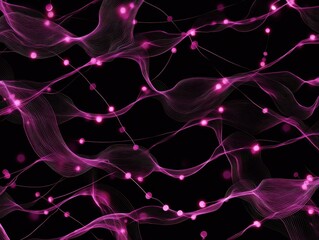 Abstract waves and glowing spheres create a mesmerizing, otherworldly display, blending movement, color, and a touch of the surreal.