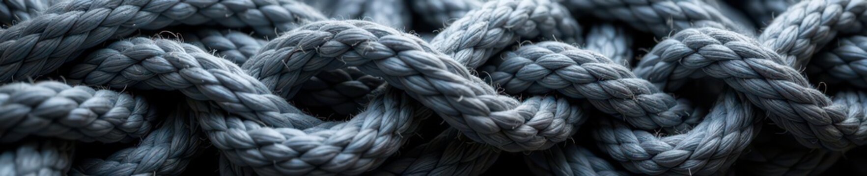 Intertwined grey threads, rough surface, dense loops , rough, grey thread