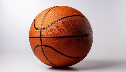 Obraz premium Basketball against white background