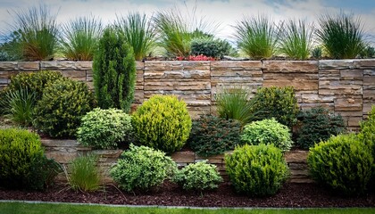 Landscaping and Retaining Wall