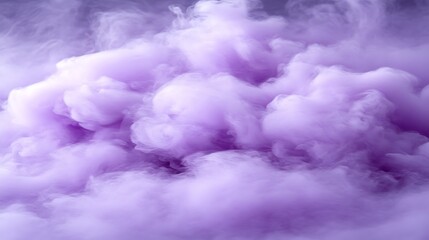 Lilac colored smoke clouds fill the frame.