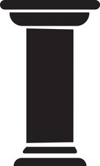 Solid Vector Icon for Ancient Pillar, house, marble