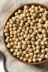 Raw Organic White Peppercorns