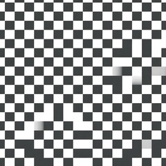Abstract Black and White Checkerboard Pattern Texture Background