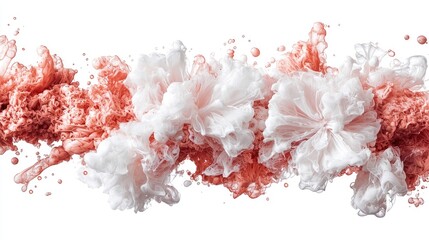Abstract red white paint splatter background texture design element