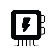 Distribution Board icon vector stock illustration