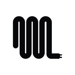 Electric Wire icon vector stock illustration