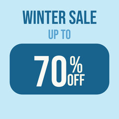 Winter sale up to 70 percent off