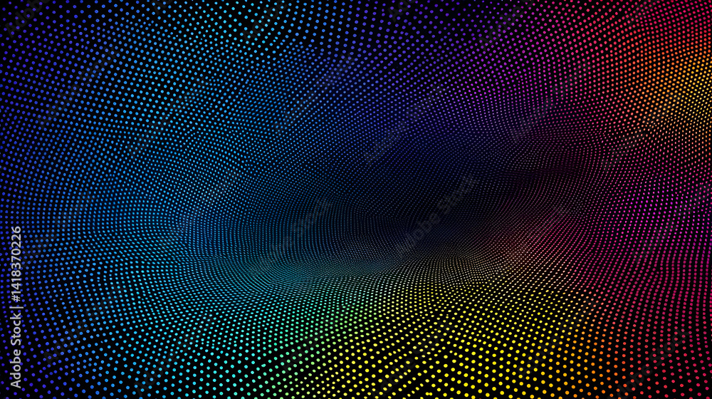 Poster abstract colorful dotted pattern background