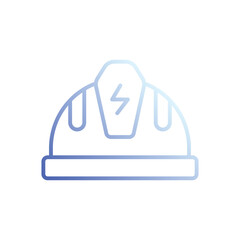 Helmet Electricion icon vector stock illustration