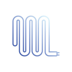 Electric Wire icon vector stock illustration